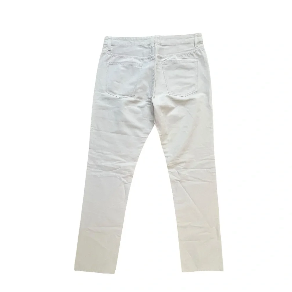 🔥‎ Theory Haydin ST Straight Fit Pants – Off White / Ivory – 34x32
